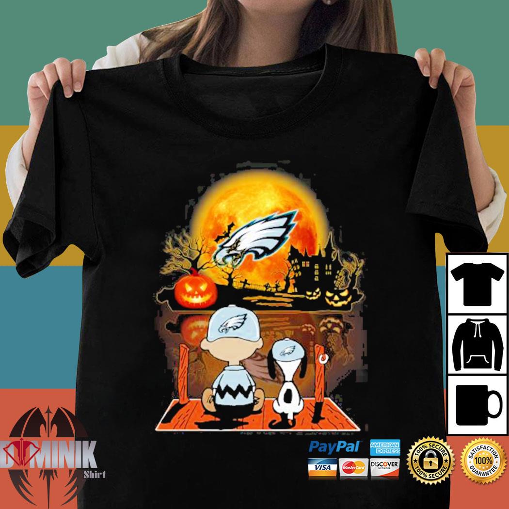 Snoopy and Charlie Brown Pumpkin Philadelphia Eagles Halloween