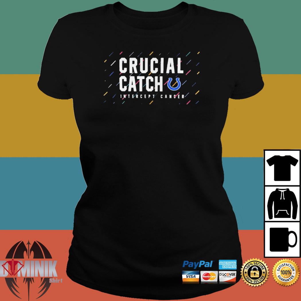 Indianapolis Colts 2021 crucial catch intercept cancer shirt