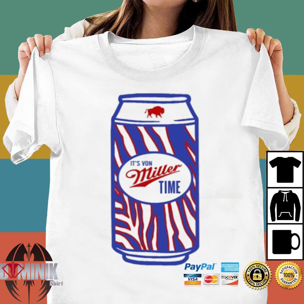 TRIBLEND Von Miller Buffalo Bills Mafia It's Miller Time T-Shirt