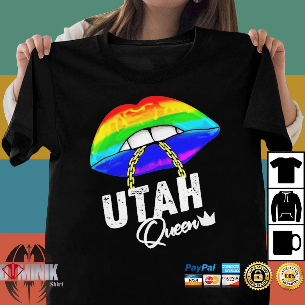 Utah LGBT Gay Pride Rainbow Black Adult Tank Top 