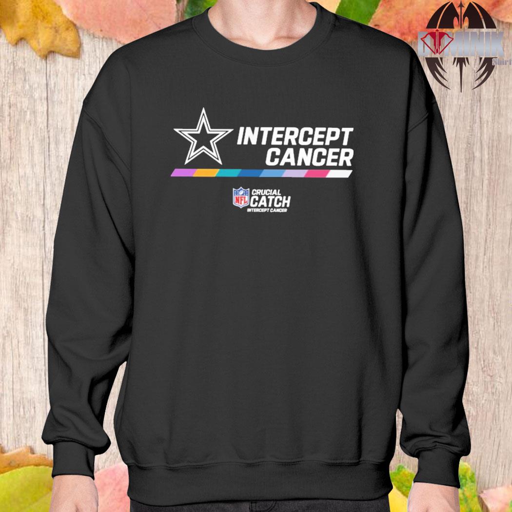 NFL Dallas Cowboys Crucial Catch Intercept Cancer T-Shirt/ Hoodie