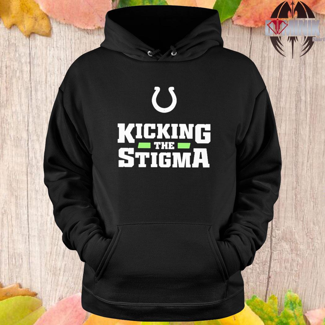 Round neck kicking the stigma shirt, hoodie, longsleeve, sweater