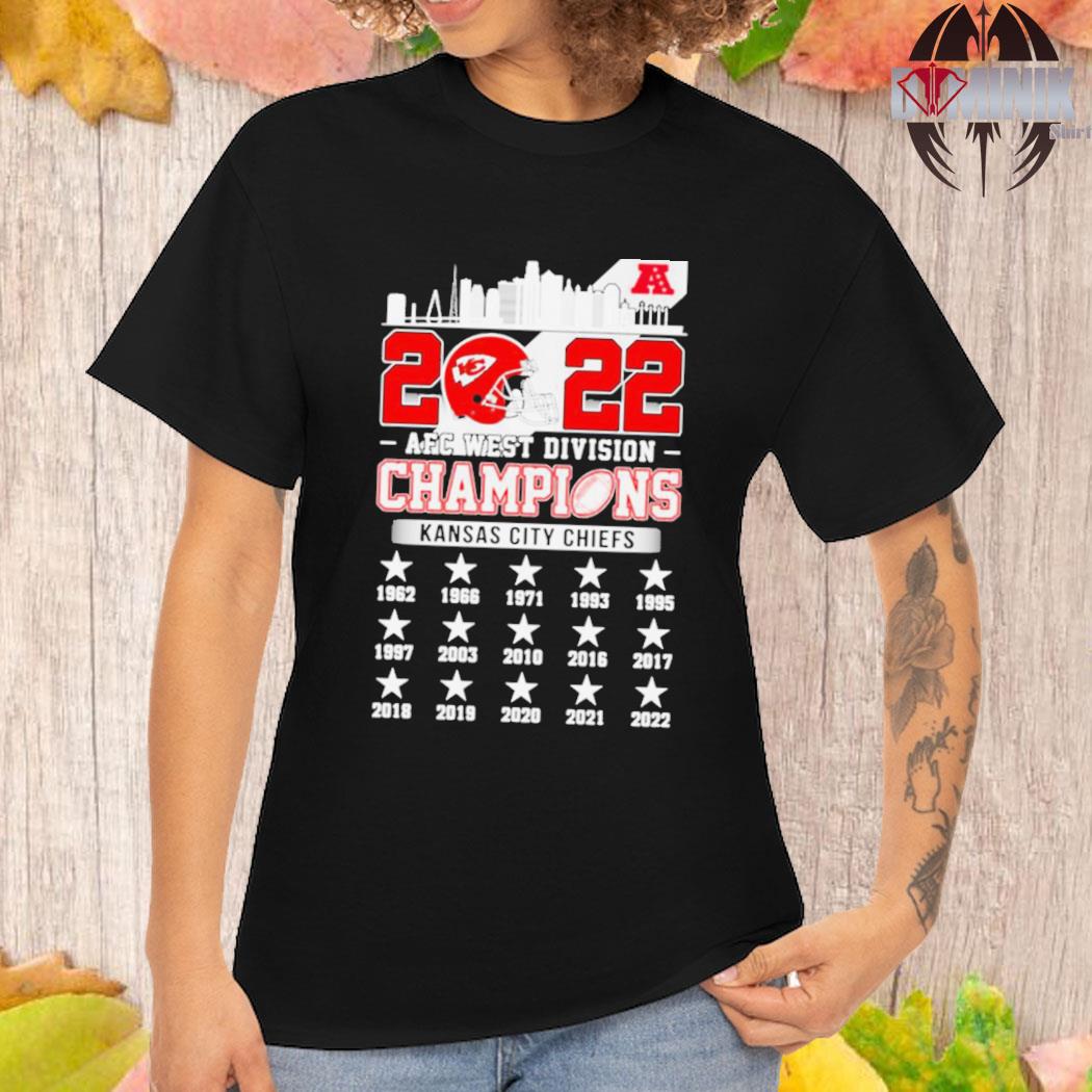 2022 AFC West Division Champions Kansas City Chiefs 1962 2022 Shirt -  Limotees