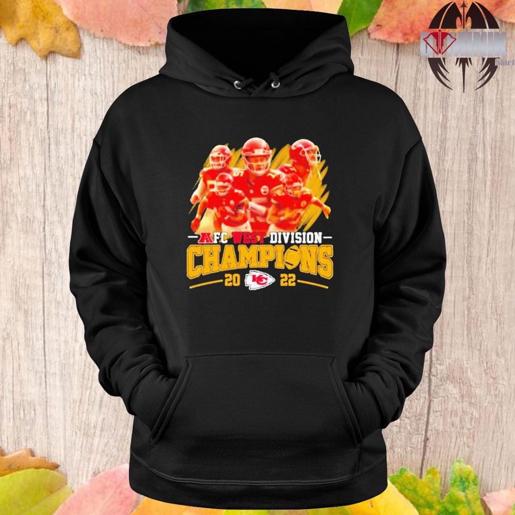 Official Kansas city Chiefs football team 2022 afc west division champions  shirt, hoodie, sweater, long sleeve and tank top