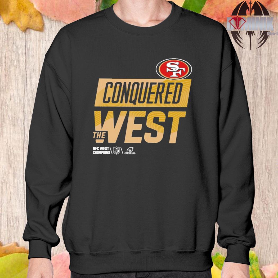 Official San Francisco 49Ers Conquered The West T Shirt - Tiotee