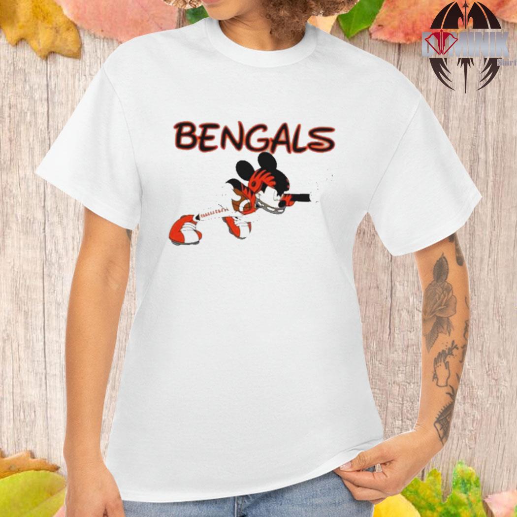 Cincinnati Bengals NFL Mickey Mouse player cartoon 2023 shirt