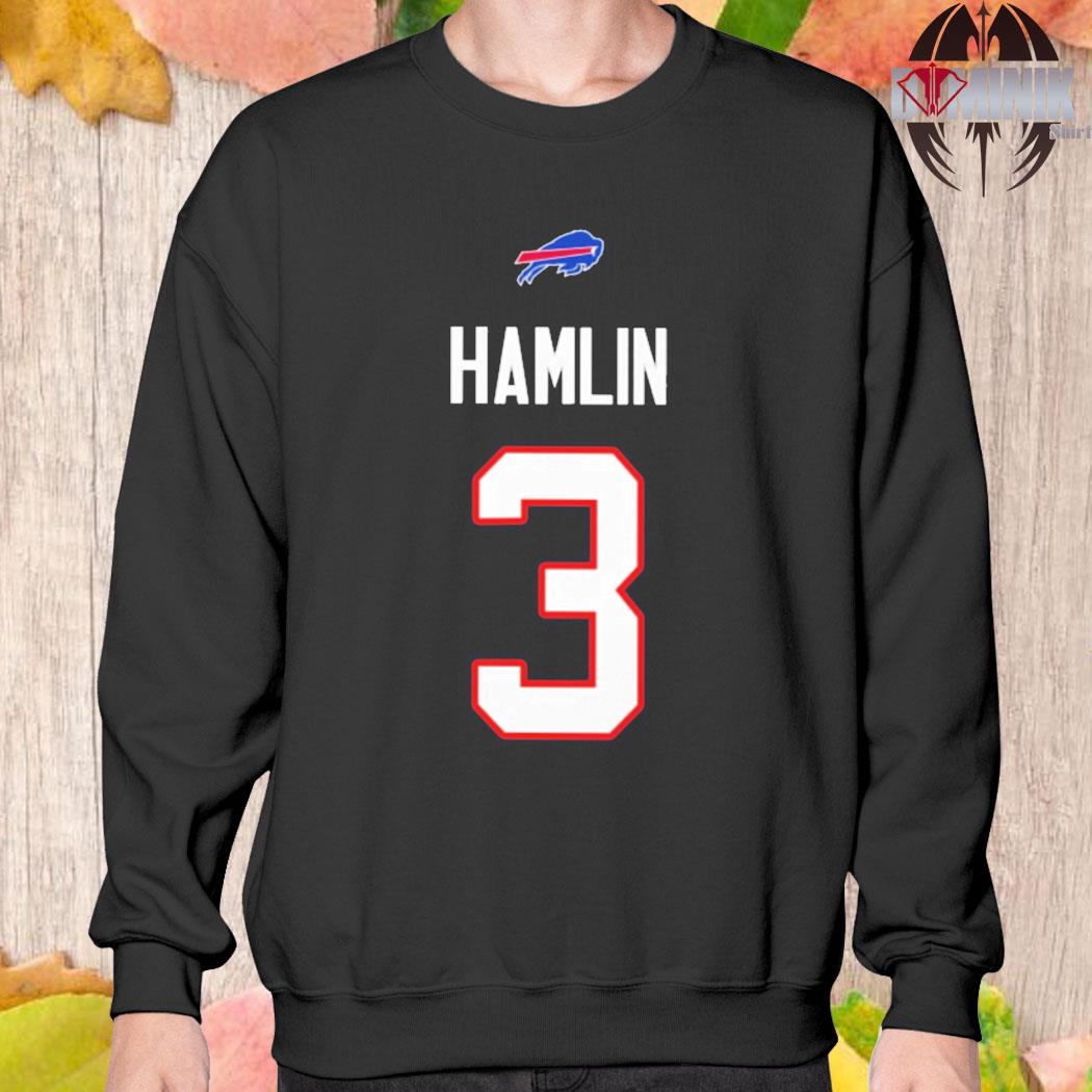 Pray For Damar Hamlin 3 Buffalo Bills T-shirt - Trends Bedding