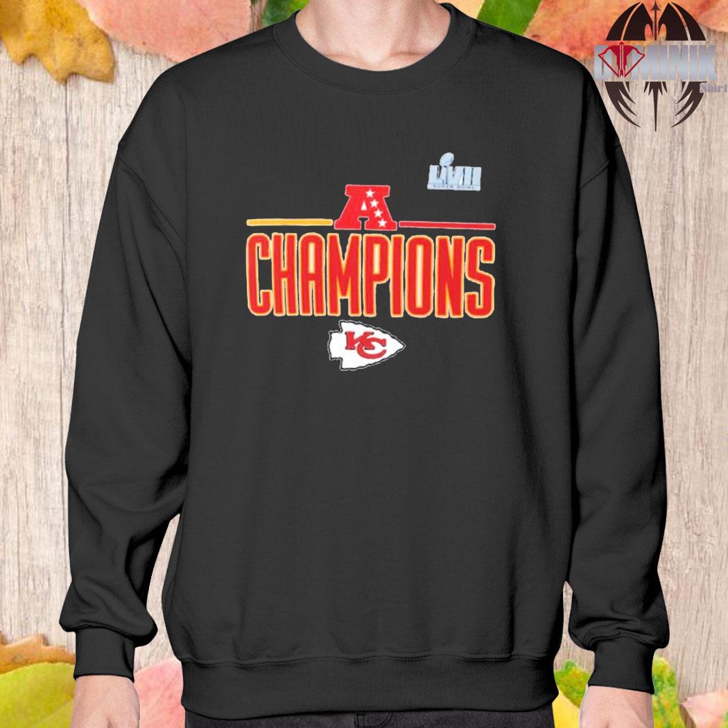 Men's Nike White Kansas City Chiefs 2022 AFC Champions Roster T-Shirt 