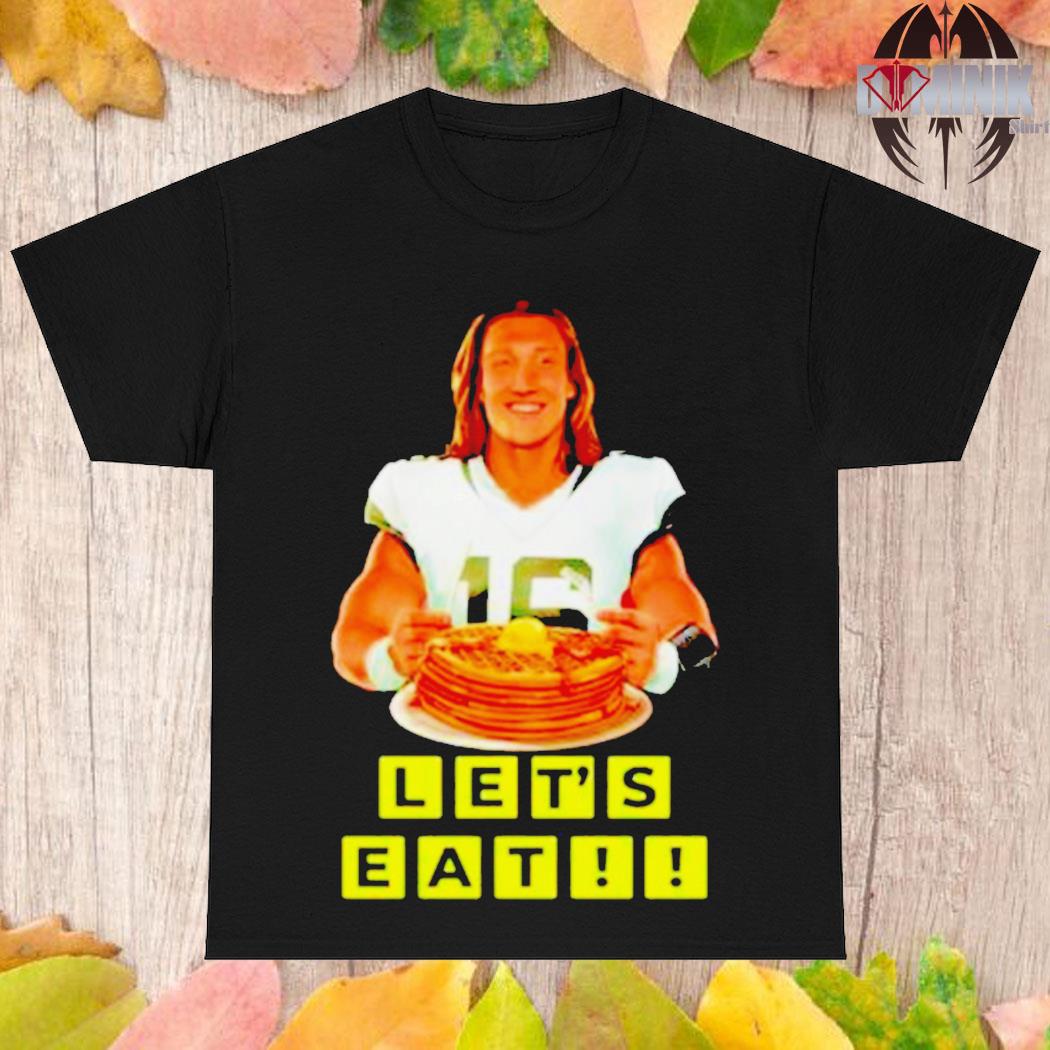 Official official Lets Eat Trevor Lawrence Jaguars Football Waffle