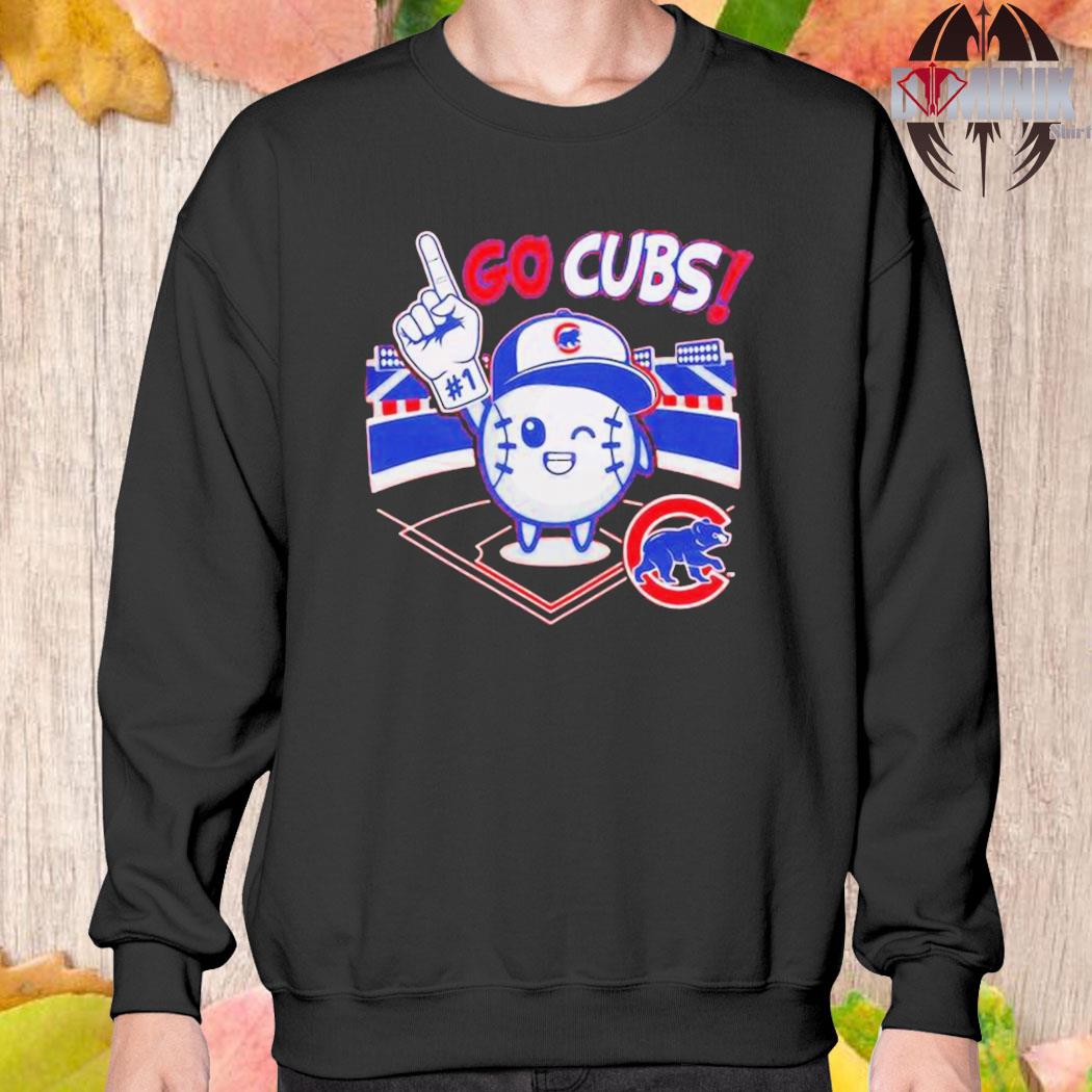 Preschool Chicago Cubs Red Ball Boy Go Cubs Shirt