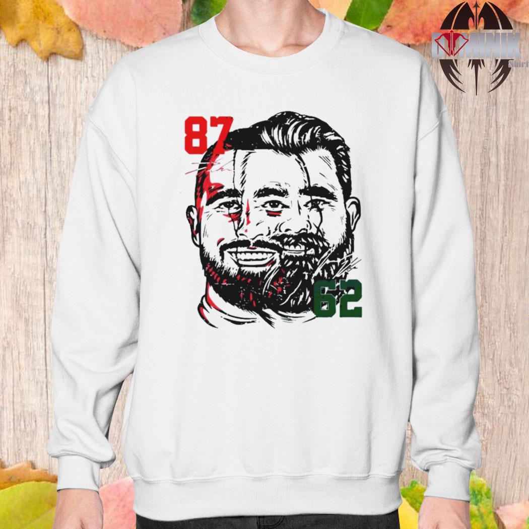 Homage Merch Jason Kelce Beard Crewneck Sweatshirt - AFCMerch