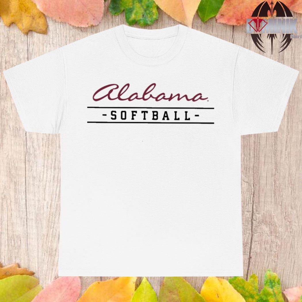 Official Alabama champion bar script softball T-shirt