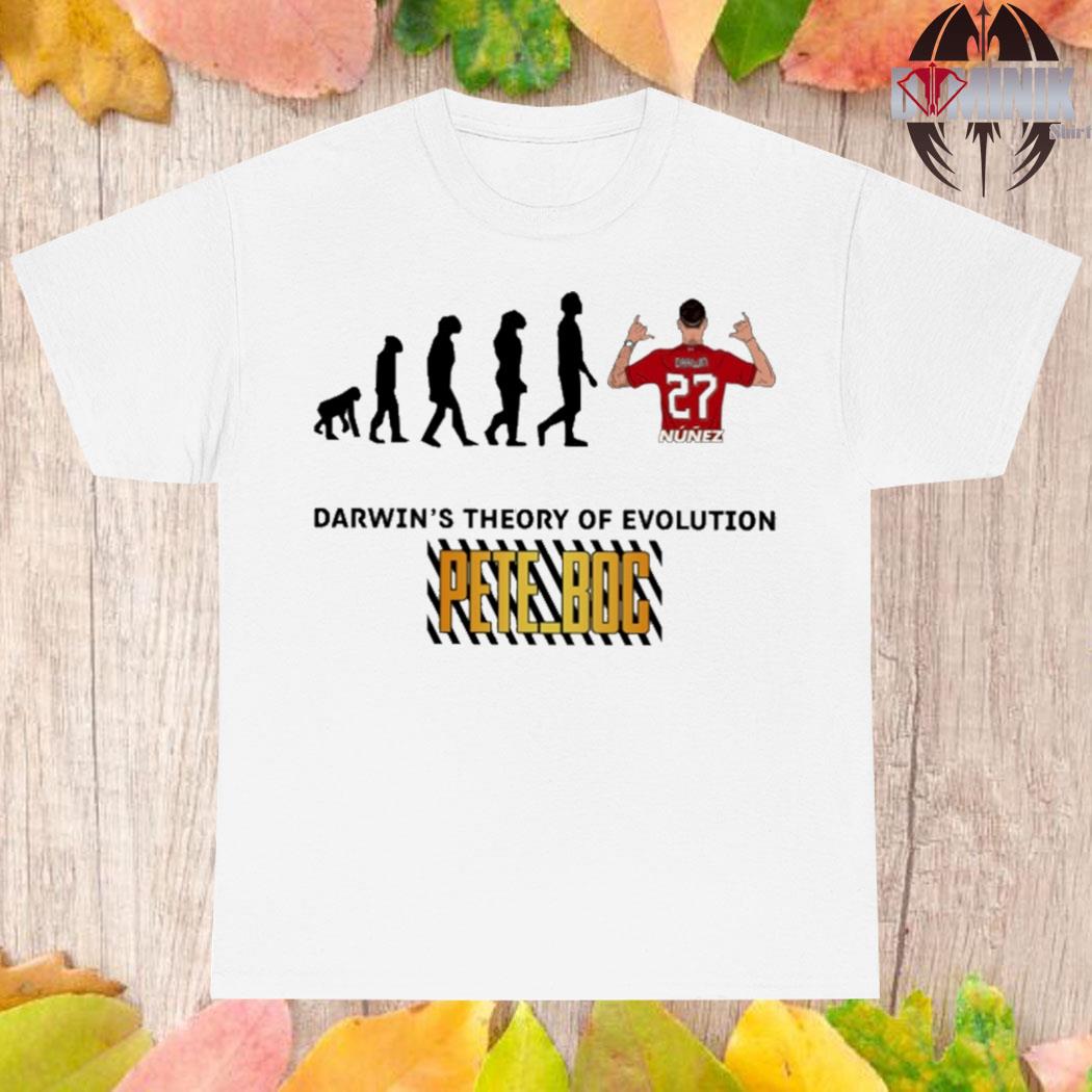 Official Darwin's theory of evolution pete boc T-shirt