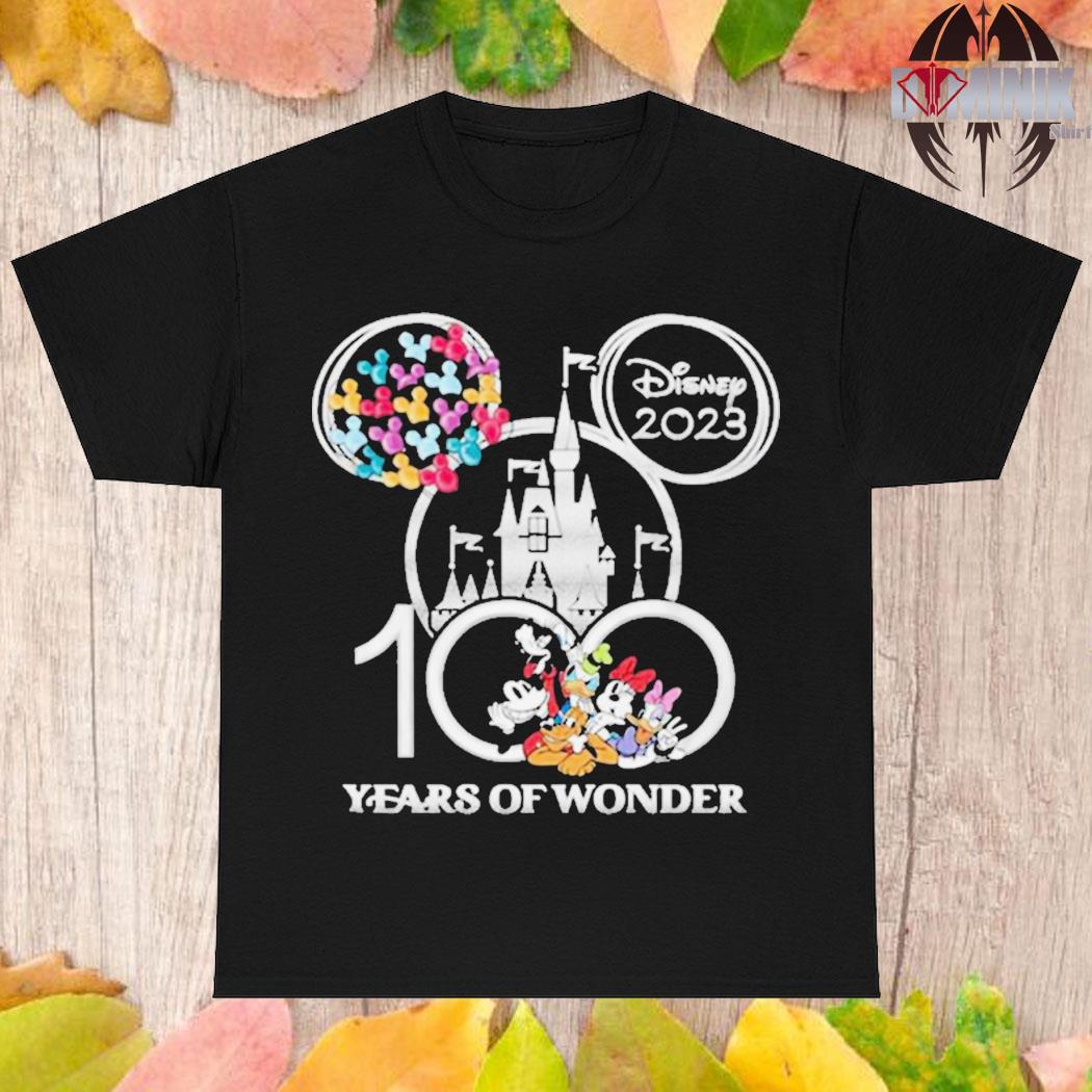 Official Disney 2023 anniversary 100 years of wonder anniversary magical T-shirt