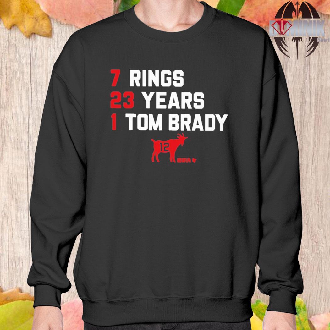 7 Rings 23 Years 1 Tom Brady shirt, hoodie, sweatshirt and tank top