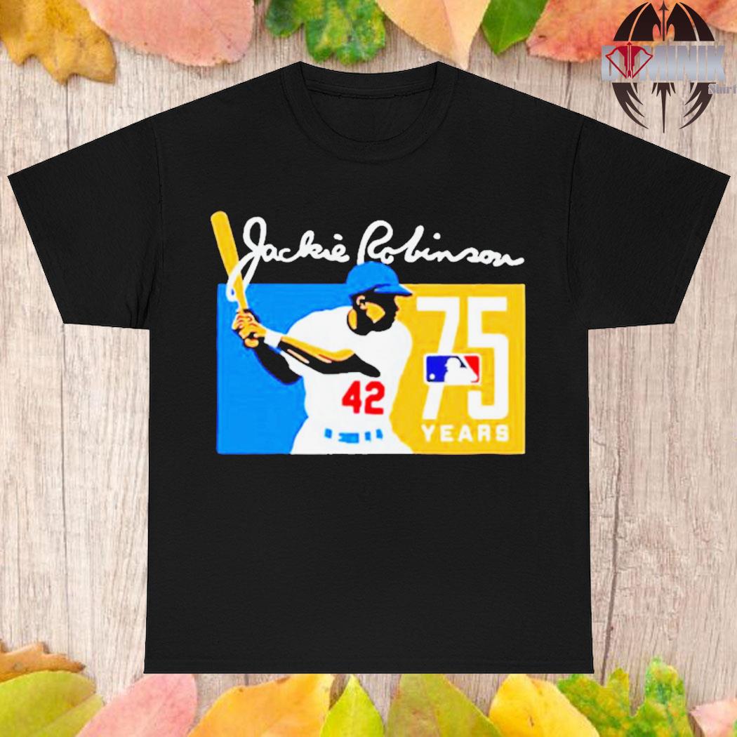 Official Jackie robinson los angeles baseball 75 years T-shirt