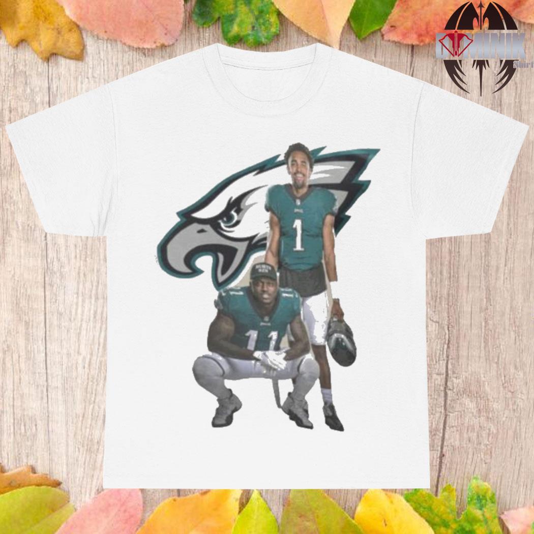 Official Jalen hurts and a j brown philadelphia eagles champions 2023 T-shirt