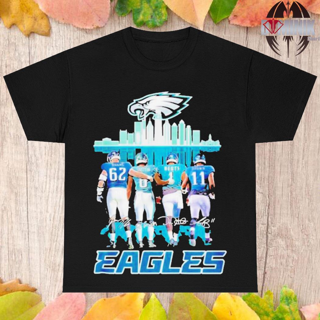 Official Jason kelce eagles smith jalen hurts and a. j. brown eagles signature T-shirt