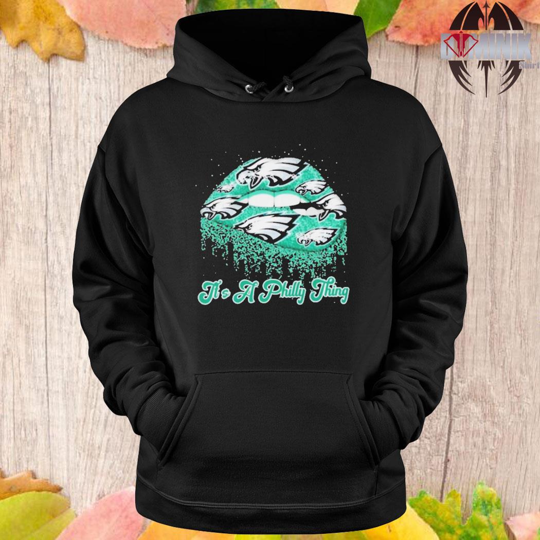 Official philadelphia Eagles lips philly thing lips glitter shirt, hoodie,  sweater, long sleeve and tank top