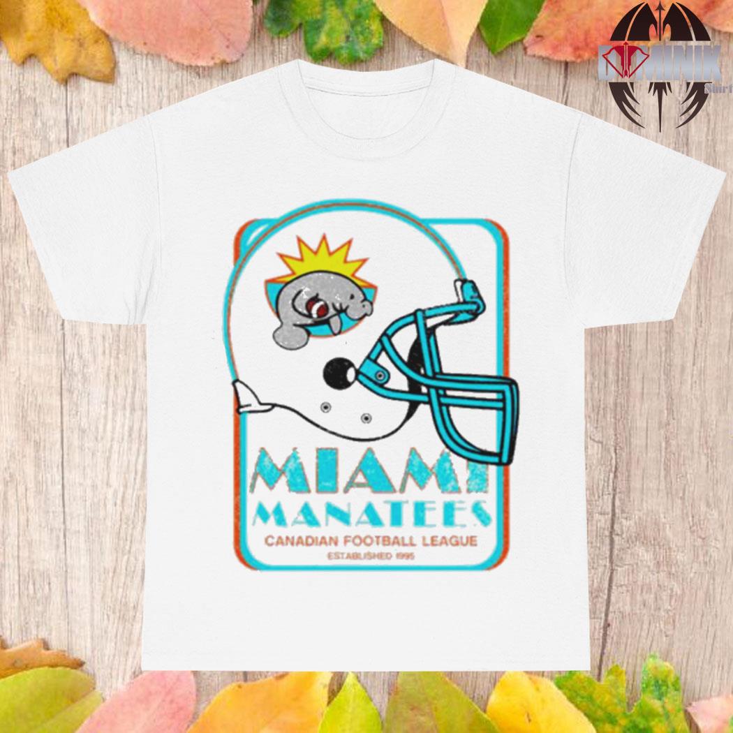 Official MiamI manatees Football T-shirt
