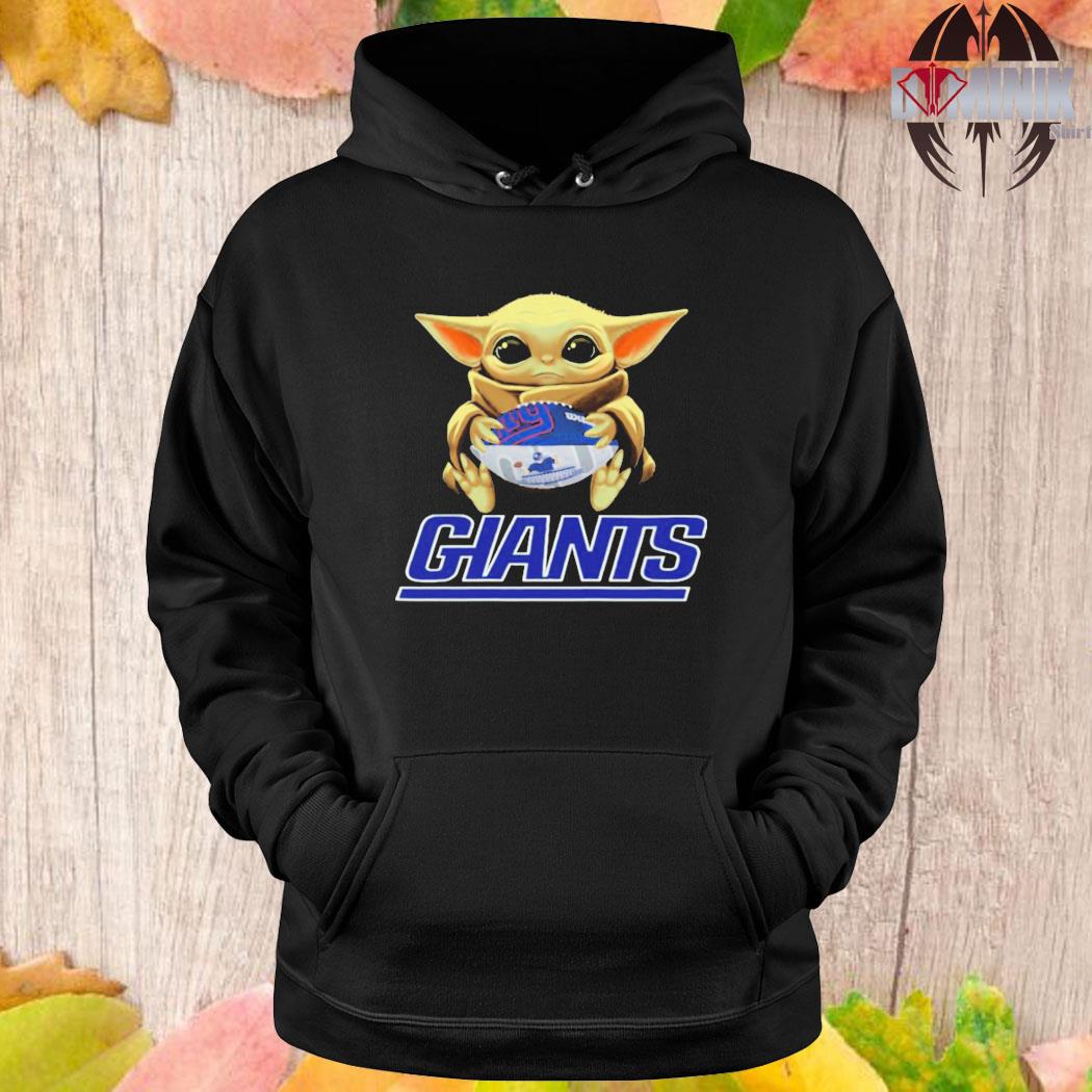 NFL Football New York Giants Baby Yoda Star Wars Shirt Youth Hoodie