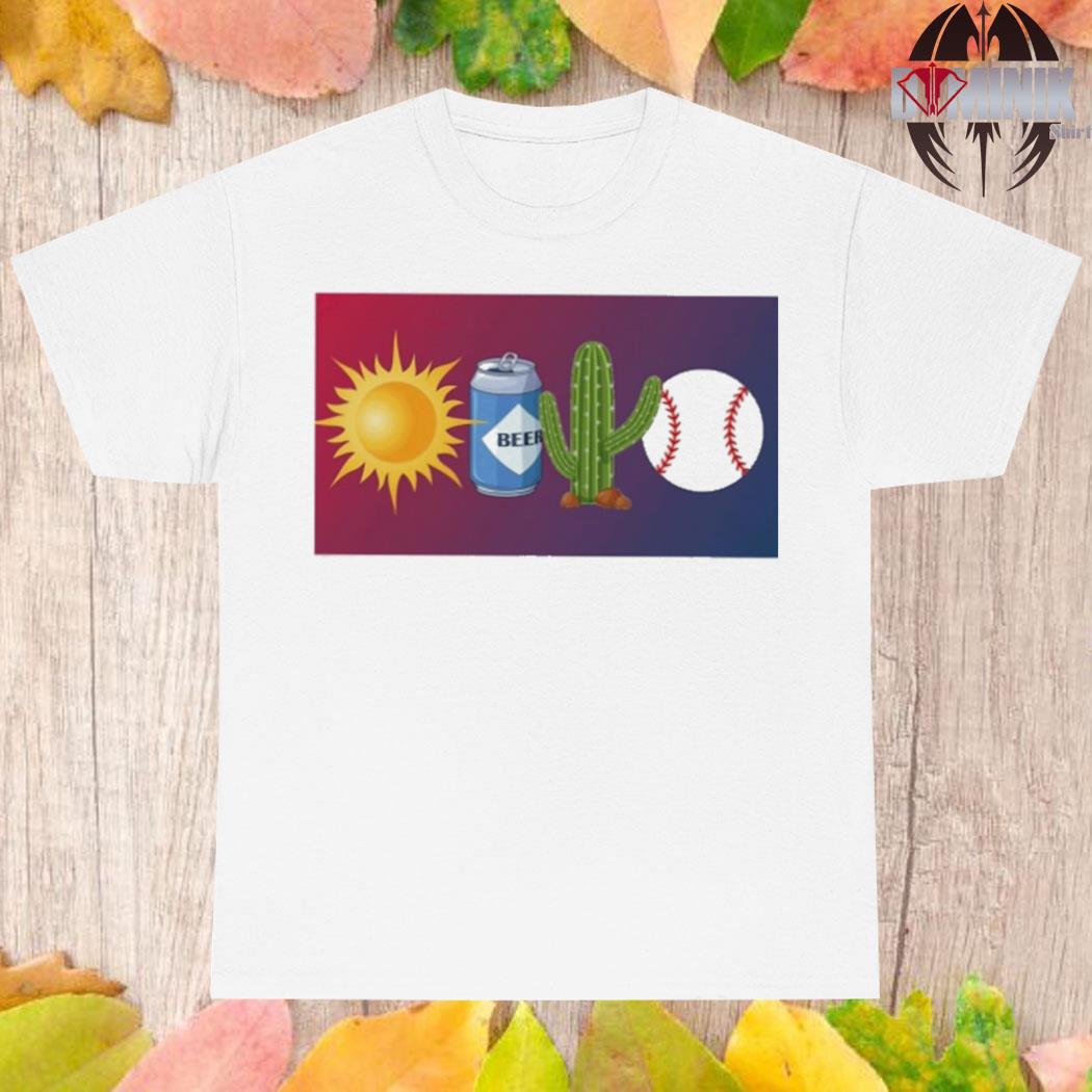 Official Sun beer cactus baseball T-shirt