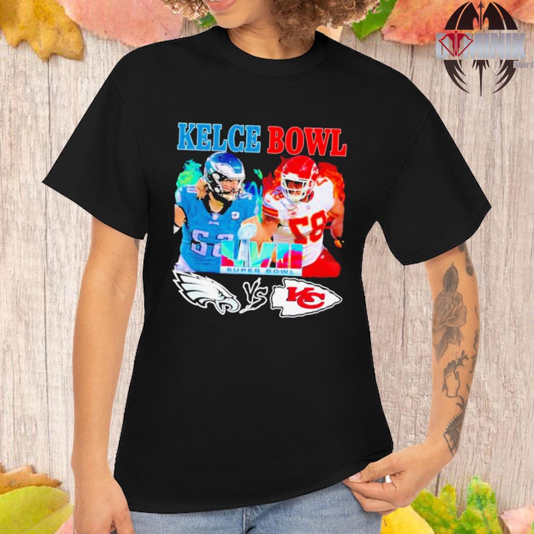 Travis and Jason Kelce Super Bowl LVII T-Shirt - Ink In Action