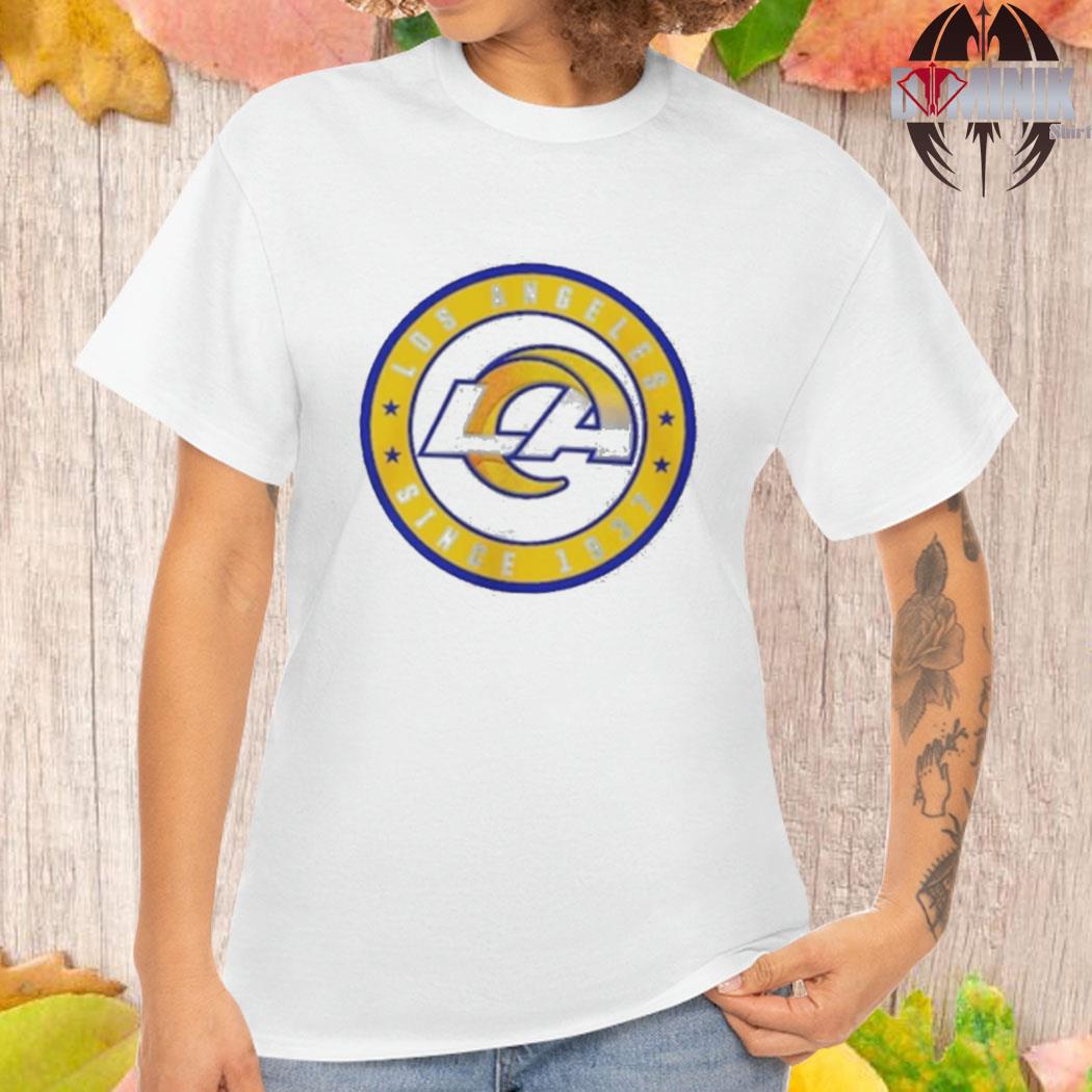 Official Los angeles rams new era women's 2023 NFL draft T-shirt