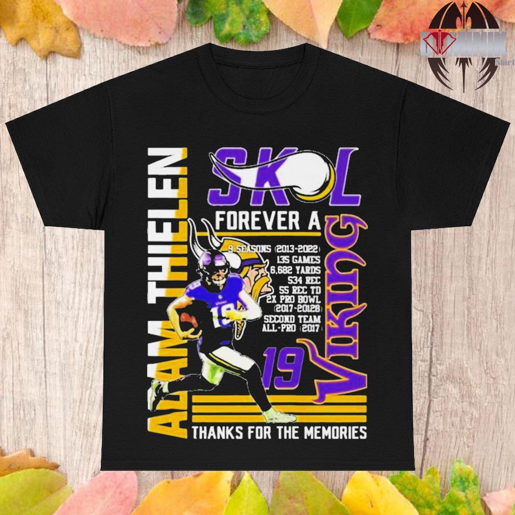 Official 19 Adam Thielen 2013 – 2023 Thank You For The Memories T-Shirt,  hoodie, sweater, long sleeve and tank top