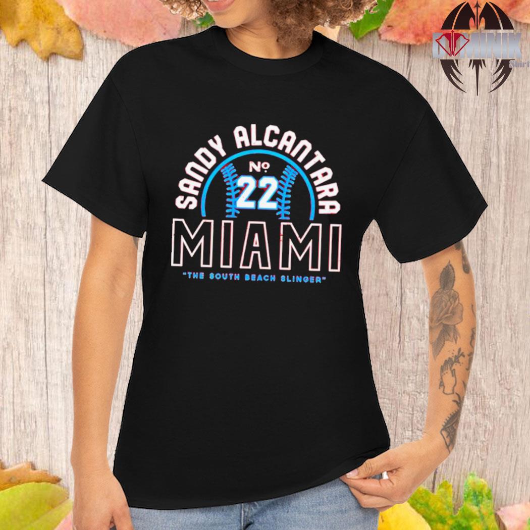 Sandy Alcantara Miami The South Beach Slinger Shirt - Yesweli