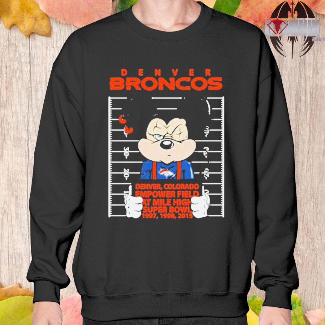 Mickey Mouse Denver Broncos Shirt - High-Quality Printed Brand