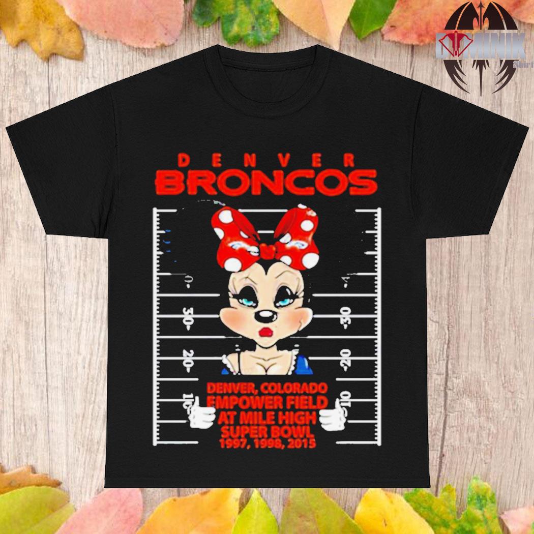 NFL Denver Broncos And Minnie Mouse Shirt - High-Quality Printed Brand