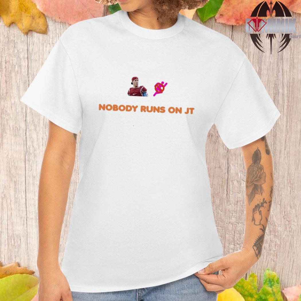 J.T. Realmuto Nobody Run On Jt Shirt, hoodie, sweater, long sleeve and tank  top