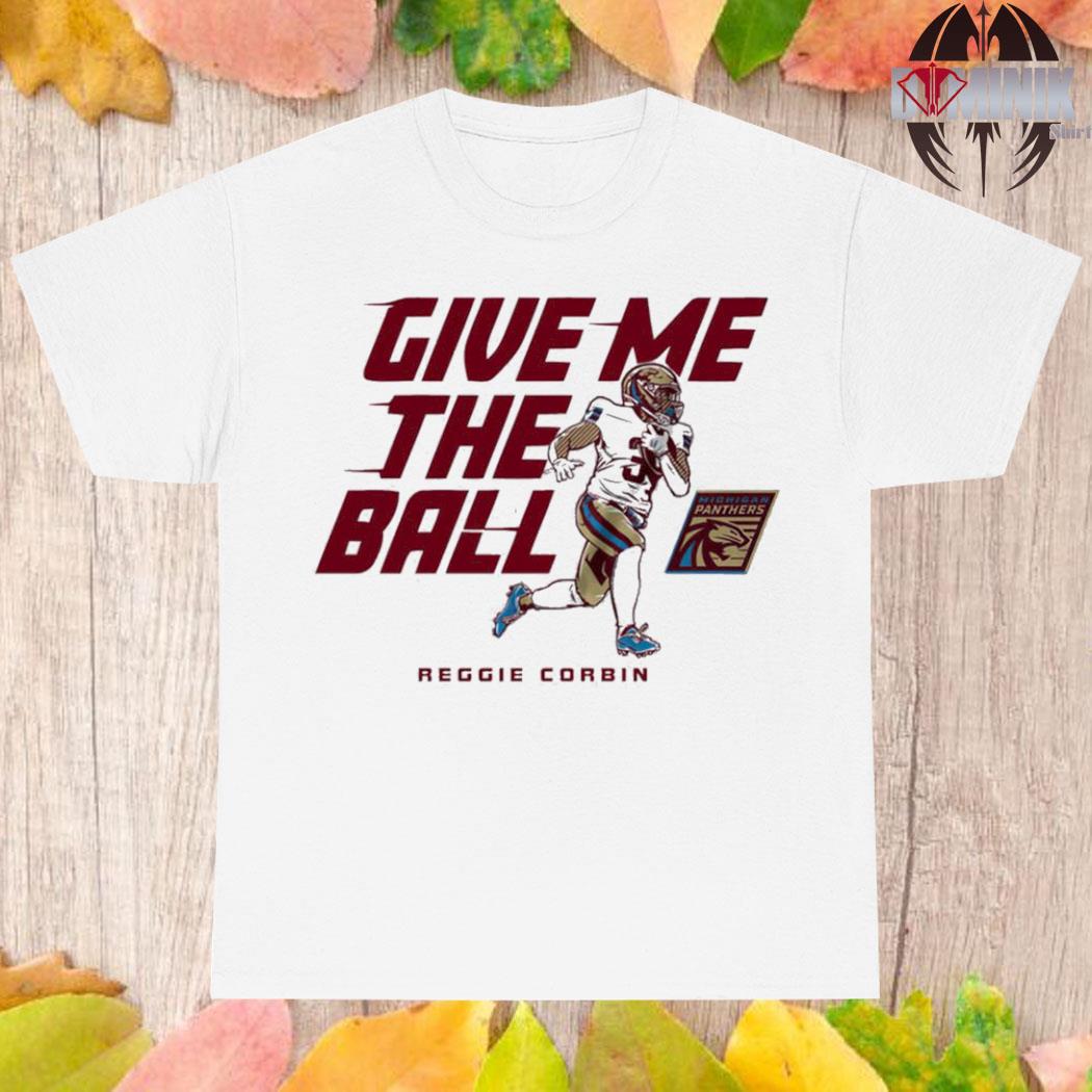 Official Michigan Panthers Give Reggie Corbin The Ball Shirt