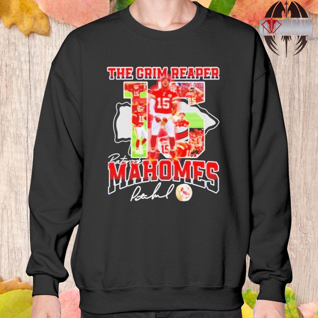 The Grim Reaper Patrick Mahomes Kc Chiefs Signature Shirt - Limotees