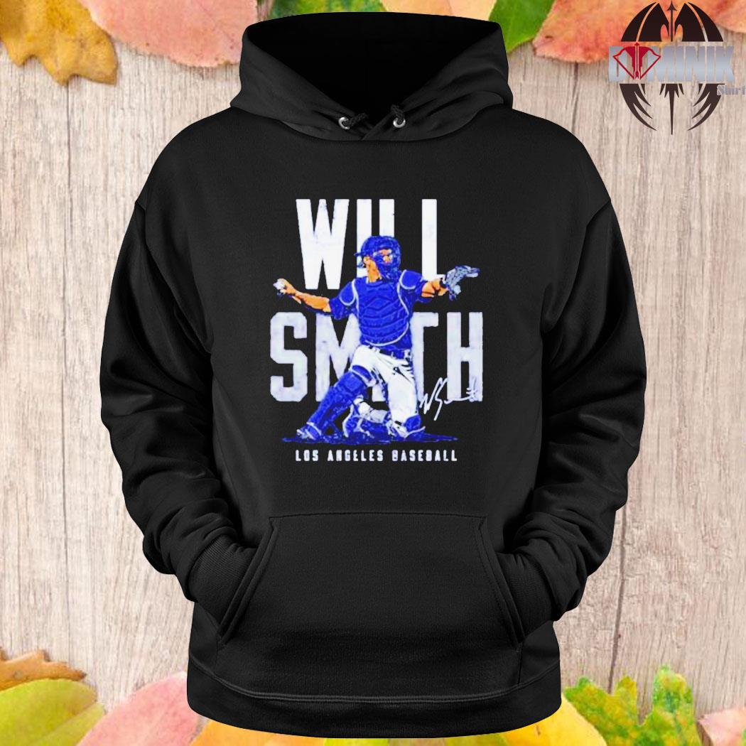 Will Smith Los Angeles Dodgers baseball name blocks t-shirt - Yesweli