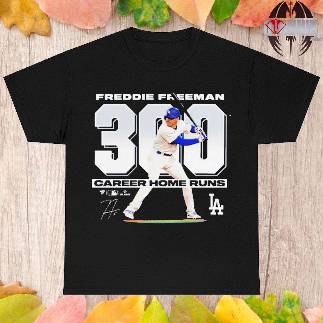 Freddie Freeman Los Angeles Dodgers 300 career home runs signature shirt,  hoodie, sweater, long sleeve and tank top