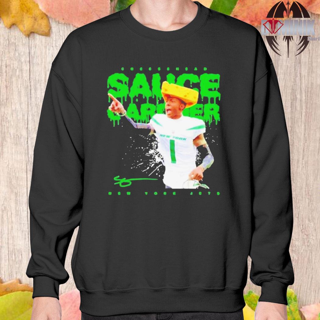 Official Sauce gardner new york jets cheesehead T-shirt, hoodie, sweater,  long sleeve and tank top