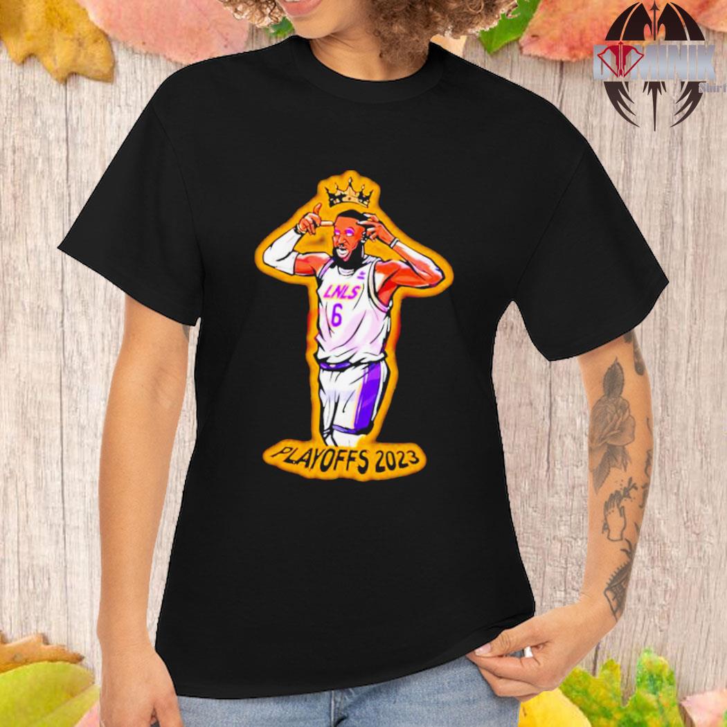 The King Playoffs 2023 Late Night Show Lebron James Lakers Shirt
