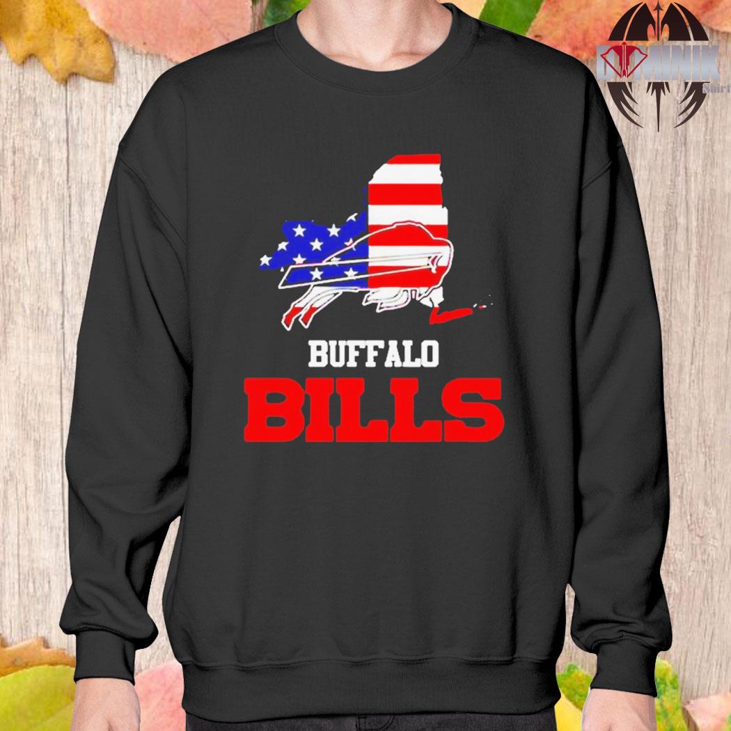 Buffalo Bills Map Usa Flag Shirt