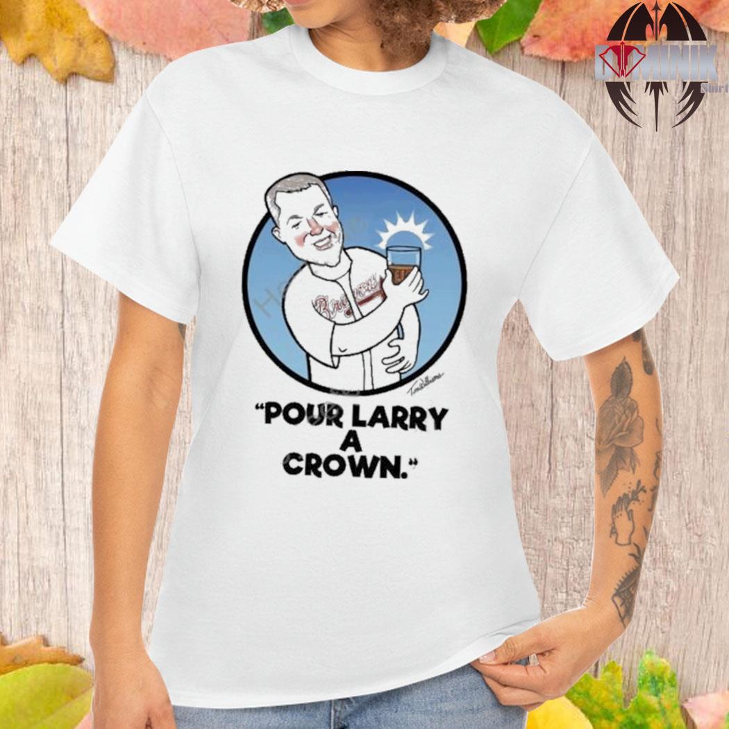 Chipper Jones Pour Larry A Crown T-Shirt