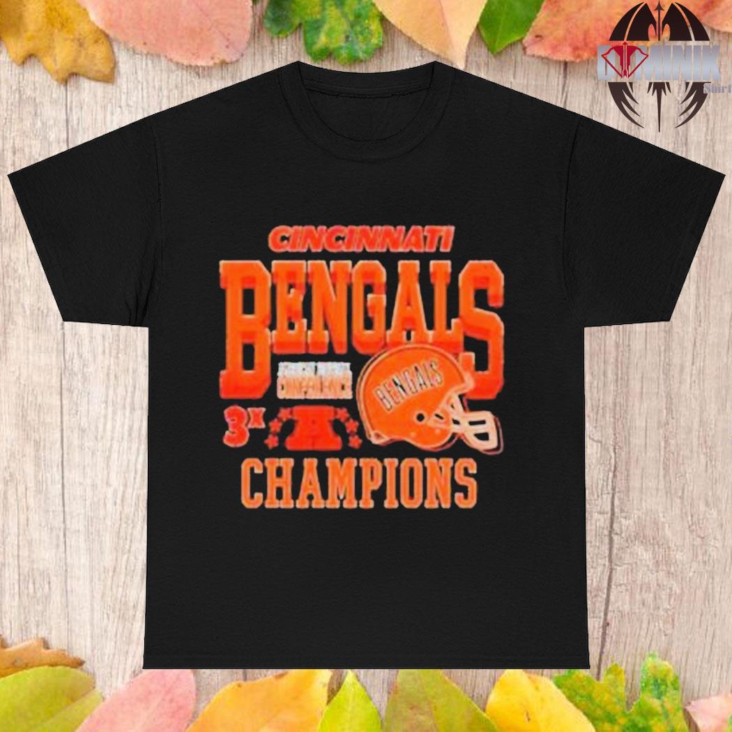 Official Logo CincinnatI bengals vintage 3x championship shirt