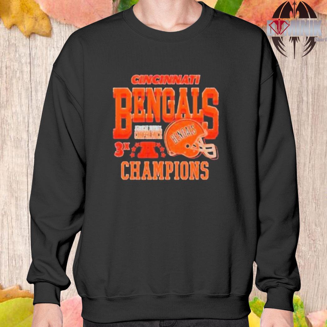 Official cincinnatI bengals vintage 3x championship T-shirts