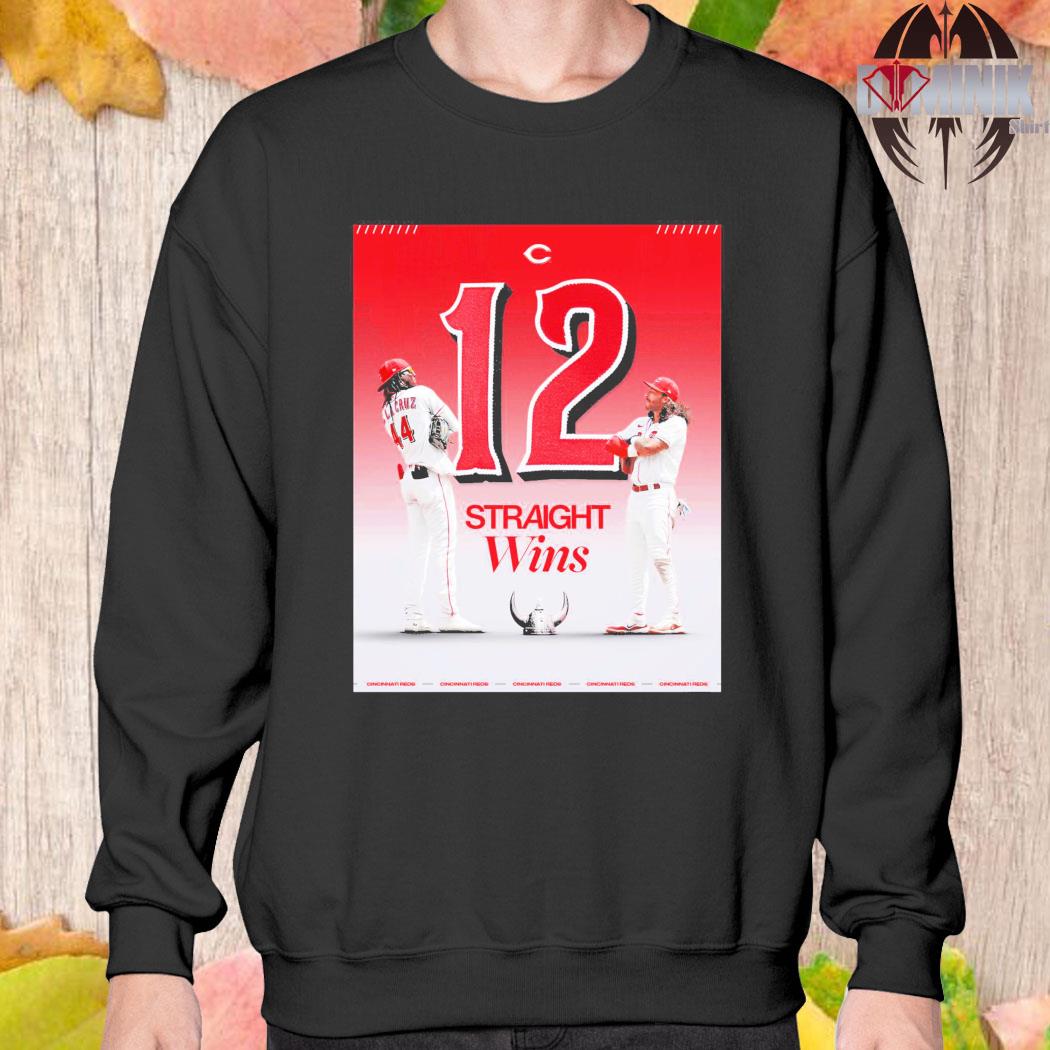 Official Cincinnati Reds 12 Straight Wins Shirt, hoodie