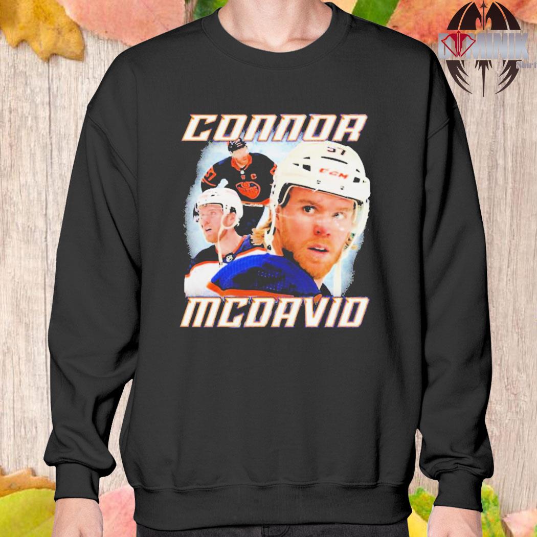 Connor Mcdavid Edmonton Oilers Abstract Art 12 T-Shirt by Joe