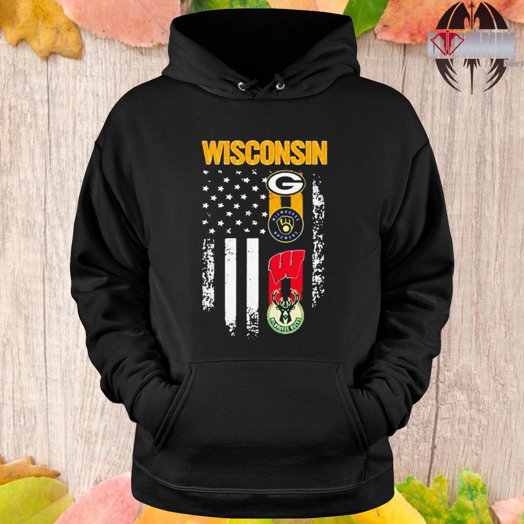 Green Bay Packers Milwaukee Brewers And Milwaukee Bucks Wisconsin Badgers  Wisconsin Team T-Shirt, hoodie, sweater, long sleeve and tank top