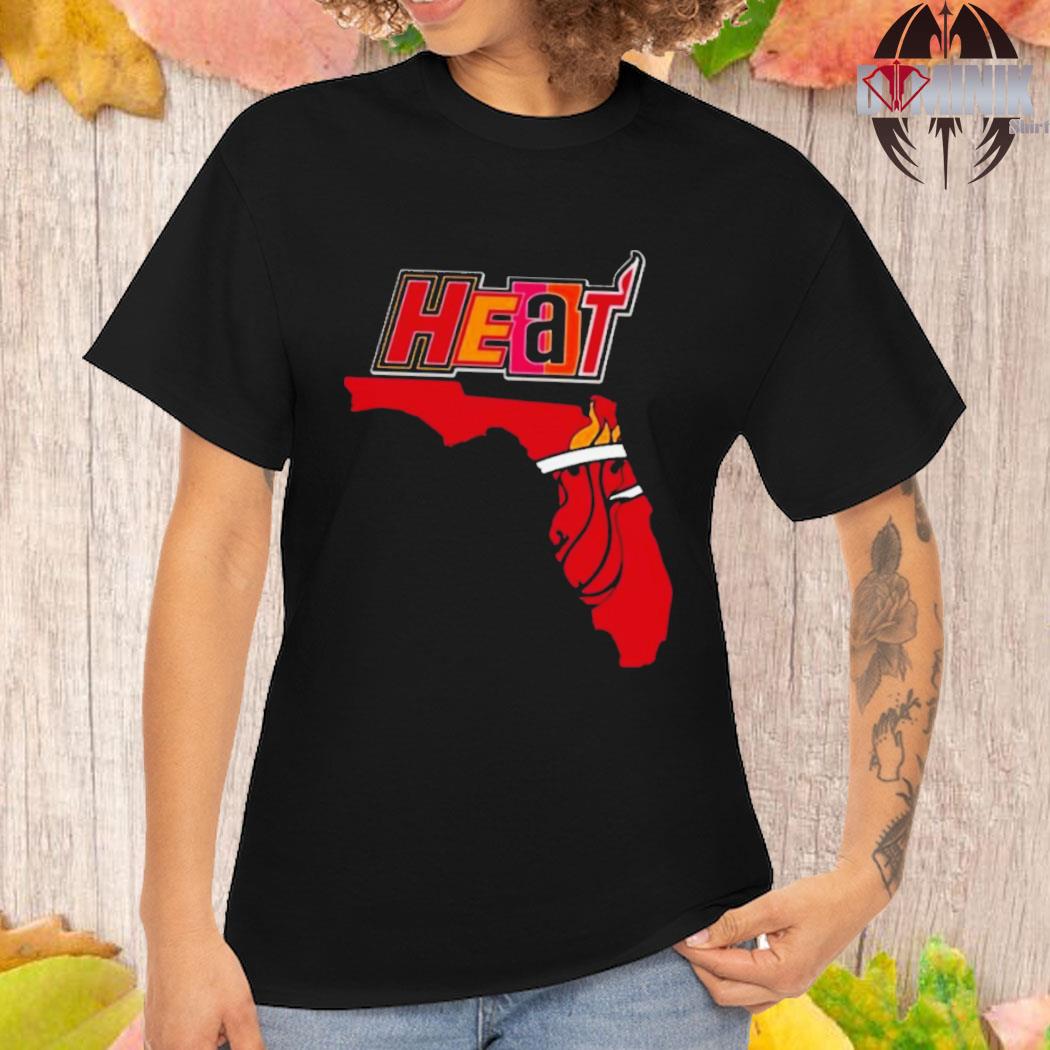 Miami Heat Basketball Map Logo 2023 Shirt - Bring Your Ideas