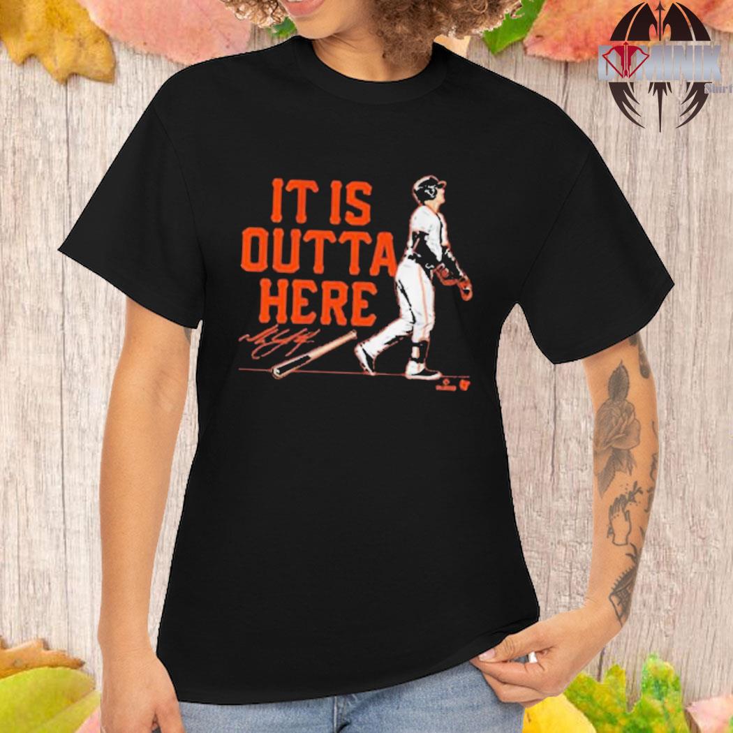 Mike Yastrzemski It Is Outta Here Shirt, Hoodie, Sweatshirt, Women Tee -  Lelemoon