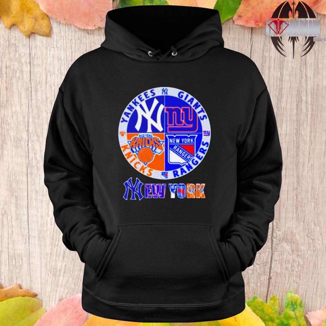 New York Giants New York Rangers New York Knicks New York Yankees shirt1