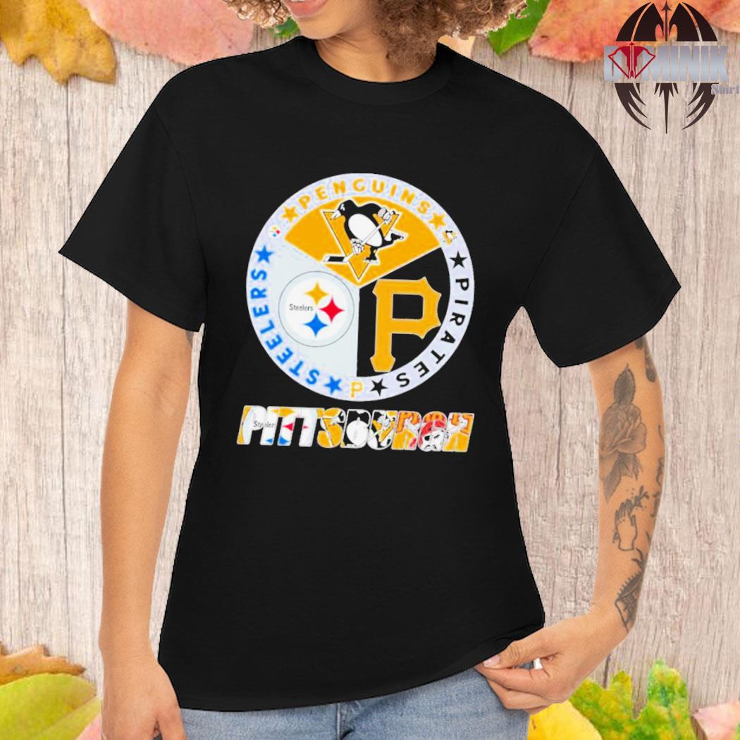 Pittsburgh sport team logos Steelers Penguins Pirates shirt, hoodie,  sweater and v-neck t-shirt